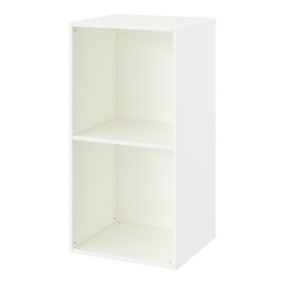GoodHome Konnect White 2 shelf Cube Bookcase, (H)696mm (W)354mm