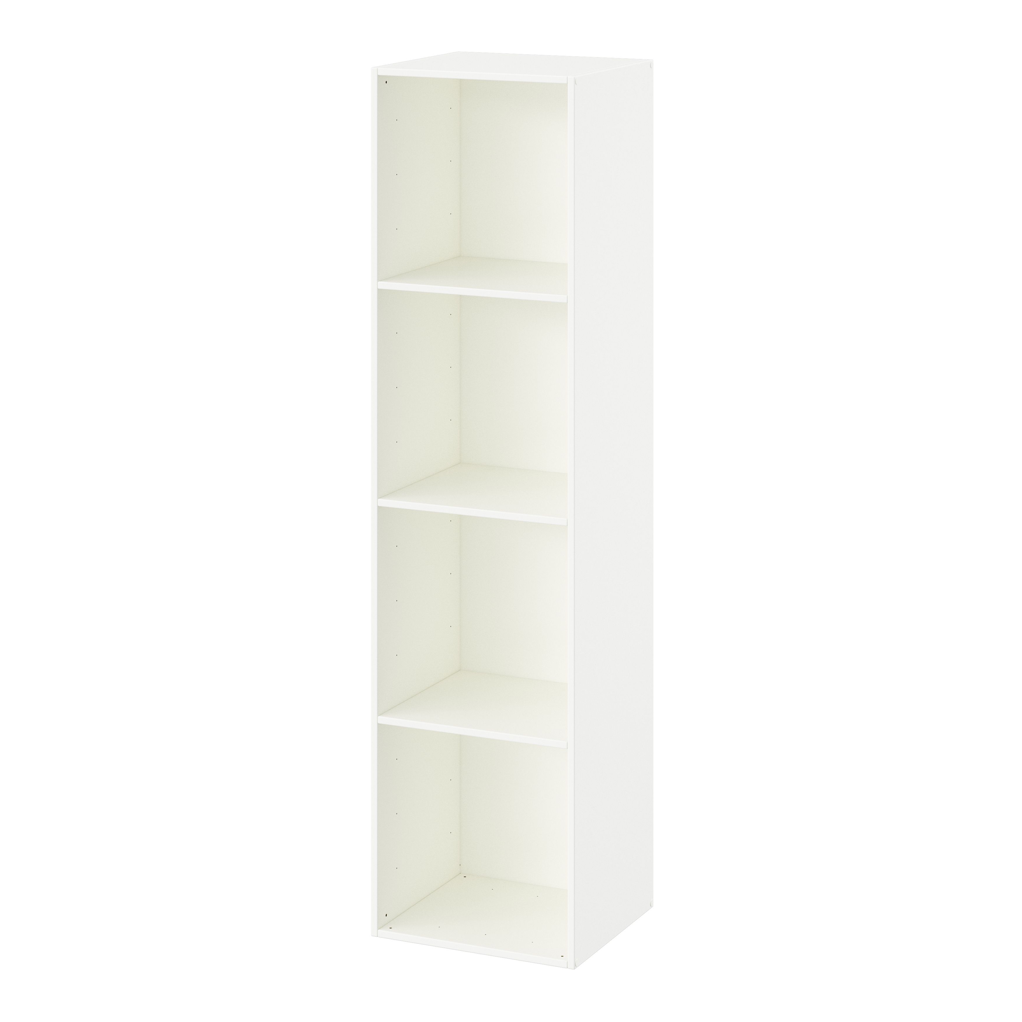 GoodHome Konnect White 4 shelf Cube Bookcase, (H)1380mm (W)354mm