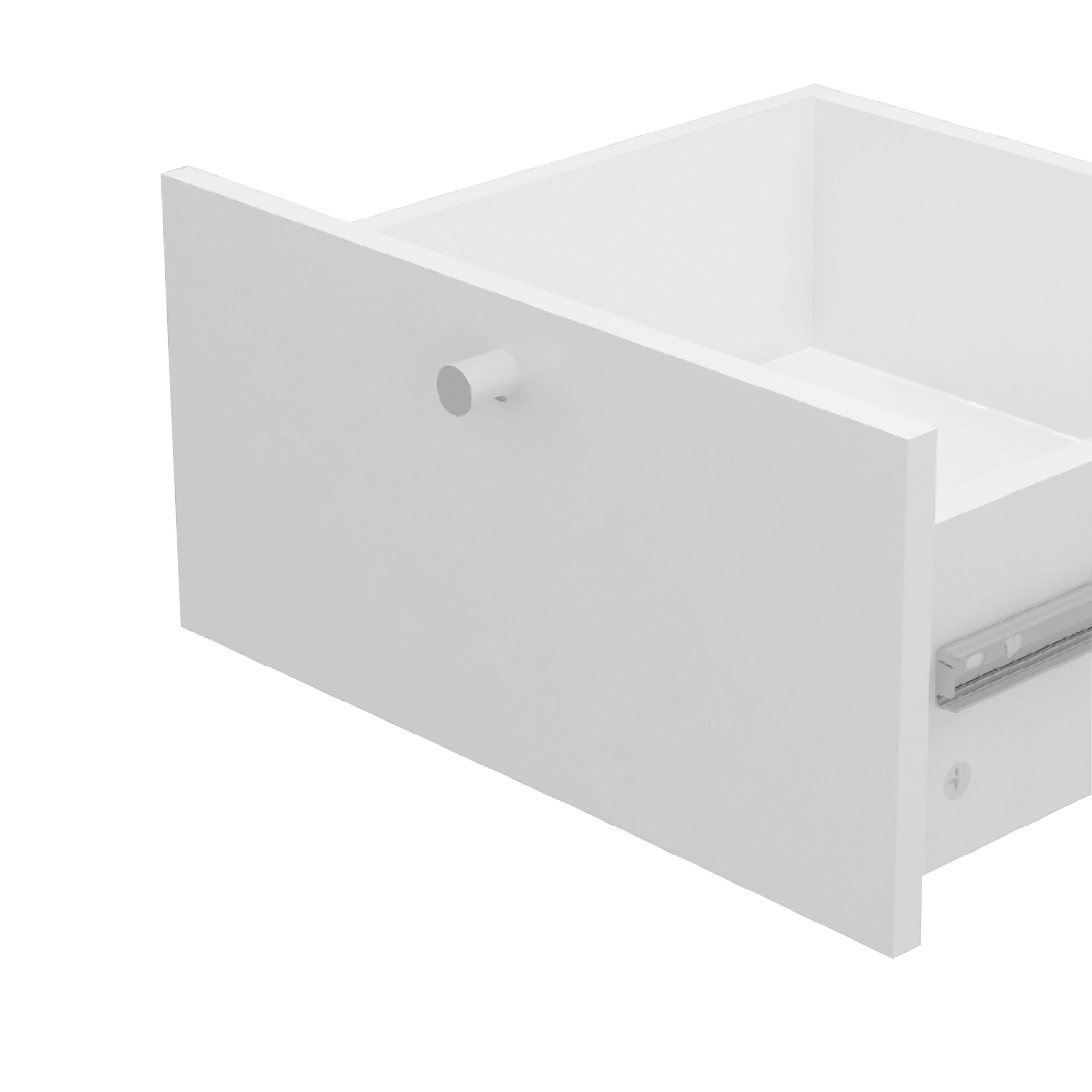 GoodHome Konnect White Slab Internal Modular Drawer (H)323mm (W)322mm (D)322mm, Pair