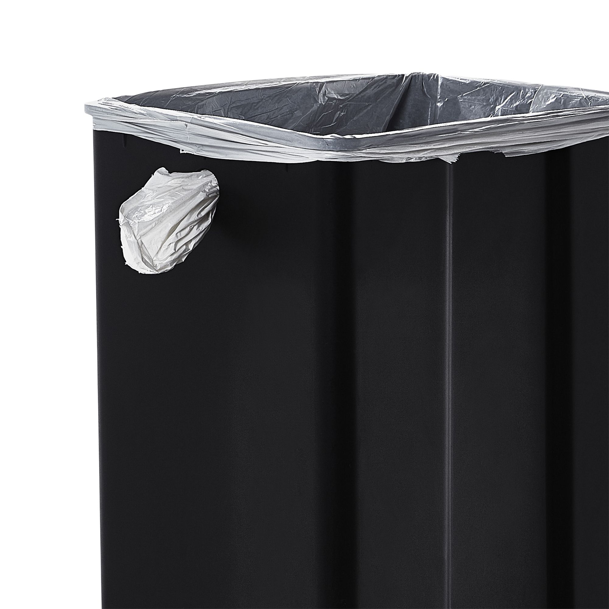 GoodHome Kora Anthracite Metal Touch Bin - 15L