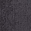 GoodHome Koros Anthracite Cotton Anti-slip Pedestal mat (L)450mm (W)500mm
