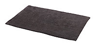 GoodHome Koros Anthracite Rectangular Bath mat (L)80cm (W)50cm