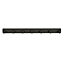 GoodHome Koros Matt Black Steel 7 Hook rail, (L)482mm (H)40mm