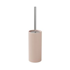 GoodHome Koros Matt Blush pink Toilet brush & holder