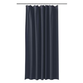 GoodHome Koros Midnight blue Plain Shower curtain (W)180cm