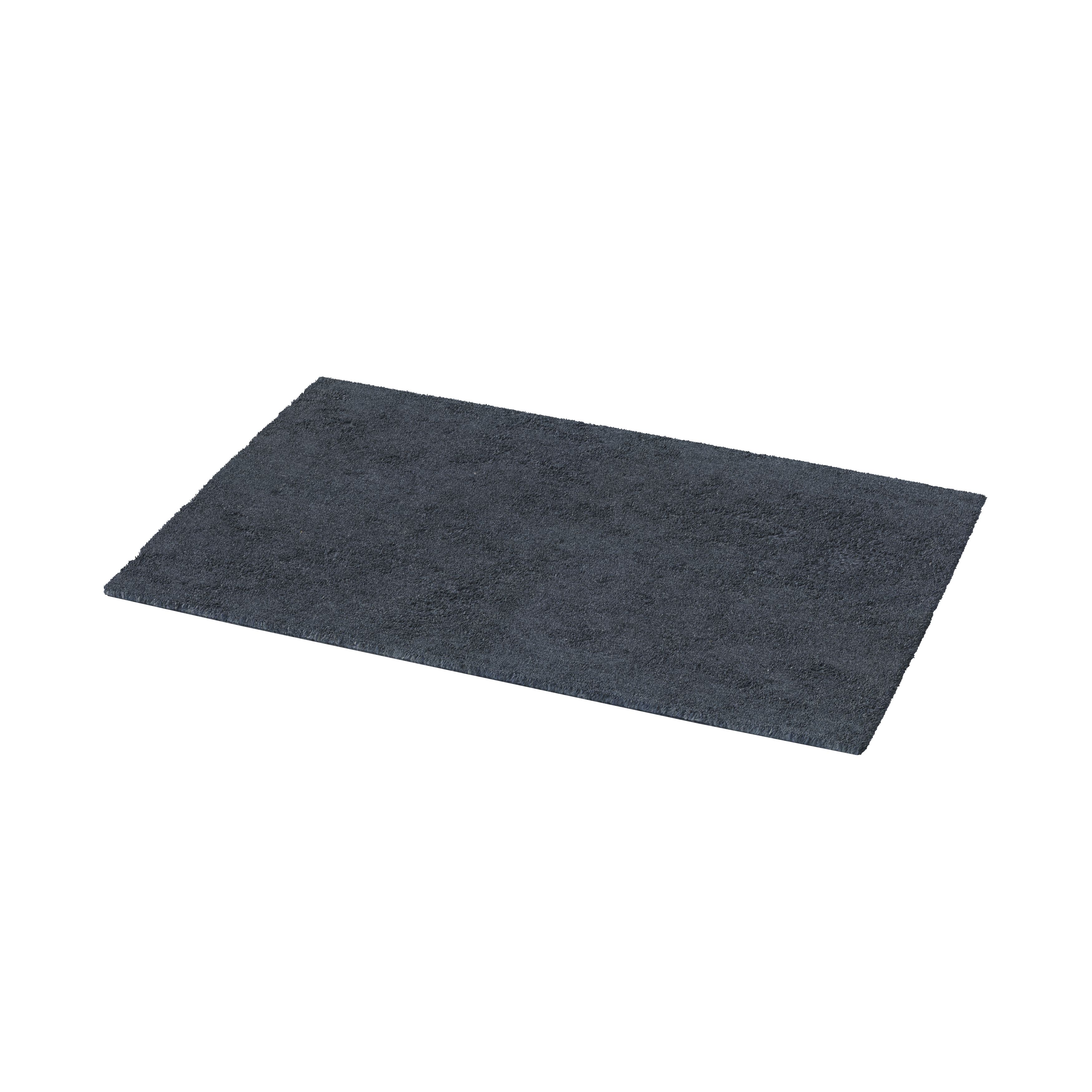 GoodHome Koros Midnight blue Rectangular Bath mat (L)80cm (W)50cm