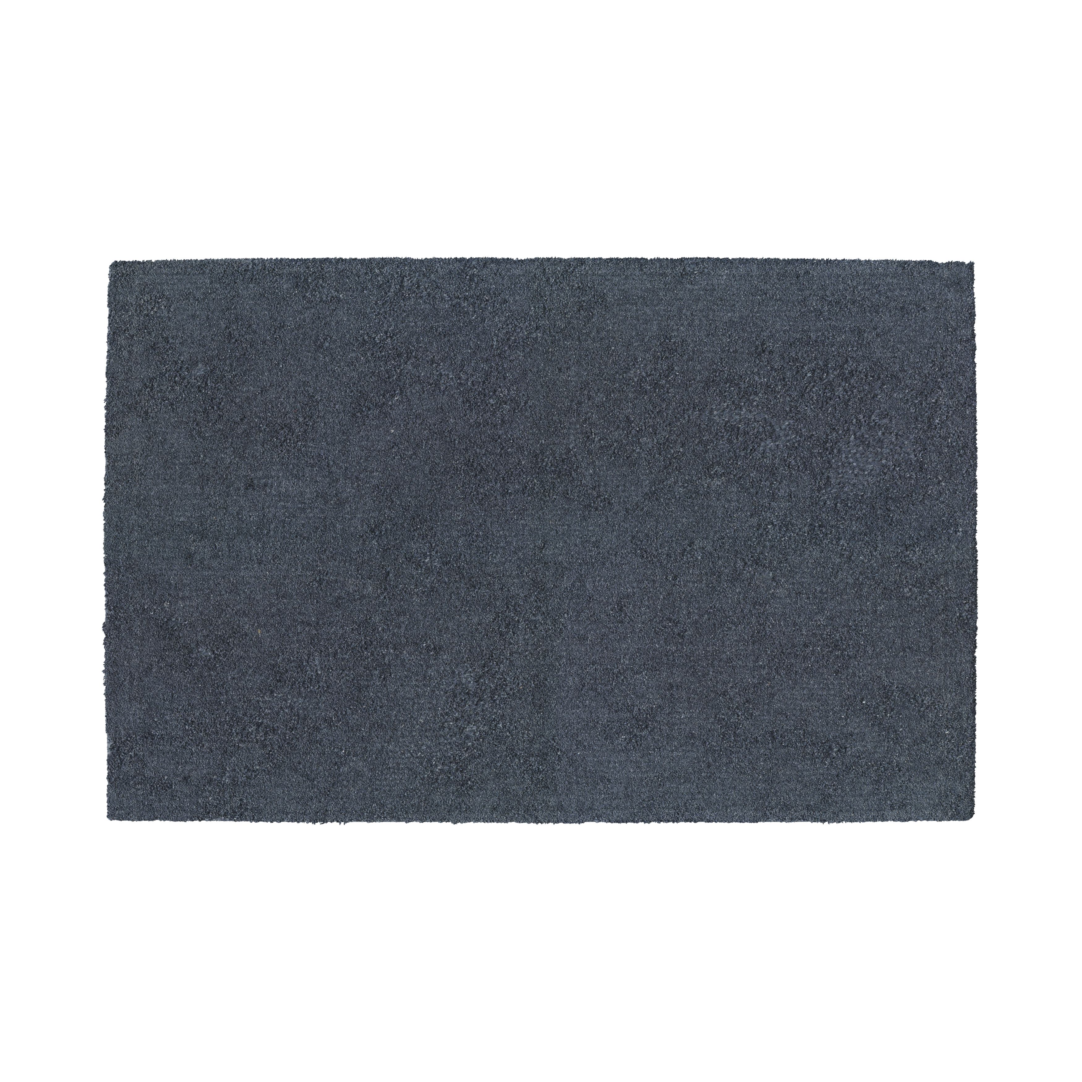 GoodHome Koros Midnight blue Rectangular Bath mat (L)80cm (W)50cm