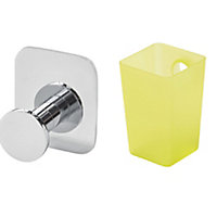 GoodHome Koros Translucent green Bathroom accessory set