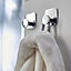 GoodHome Koros Translucent white Bathroom accessory set