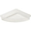 GoodHome Koros Translucent white & silver effect Plastic & steel Bathroom accessory set