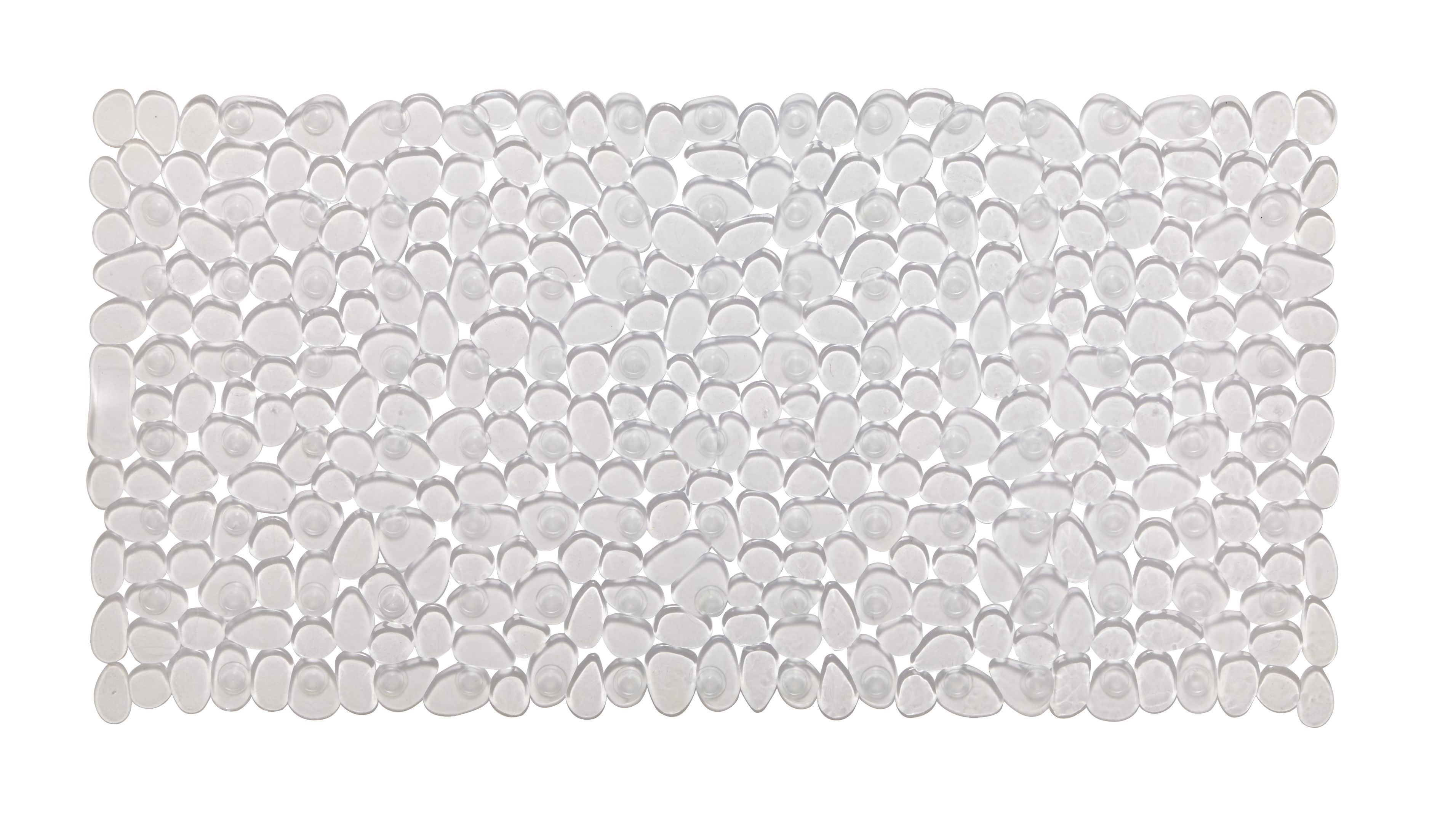 GoodHome Koros Transparent Pebbles Rectangular Bath & shower mat (L)70cm (W)33cm