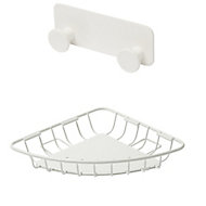 GoodHome Koros White Bathroom accessory set