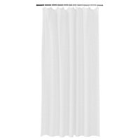 GoodHome Koros White Plain Shower curtain (W)180cm