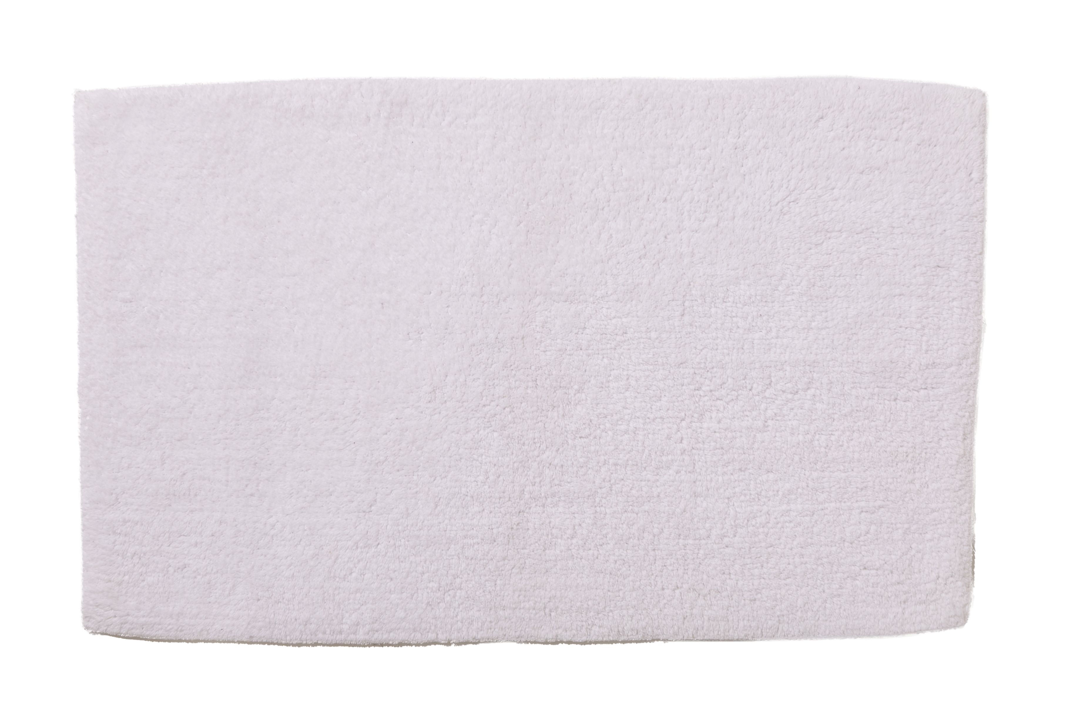 GoodHome Koros White Rectangular Bath mat (L)80cm (W)50cm