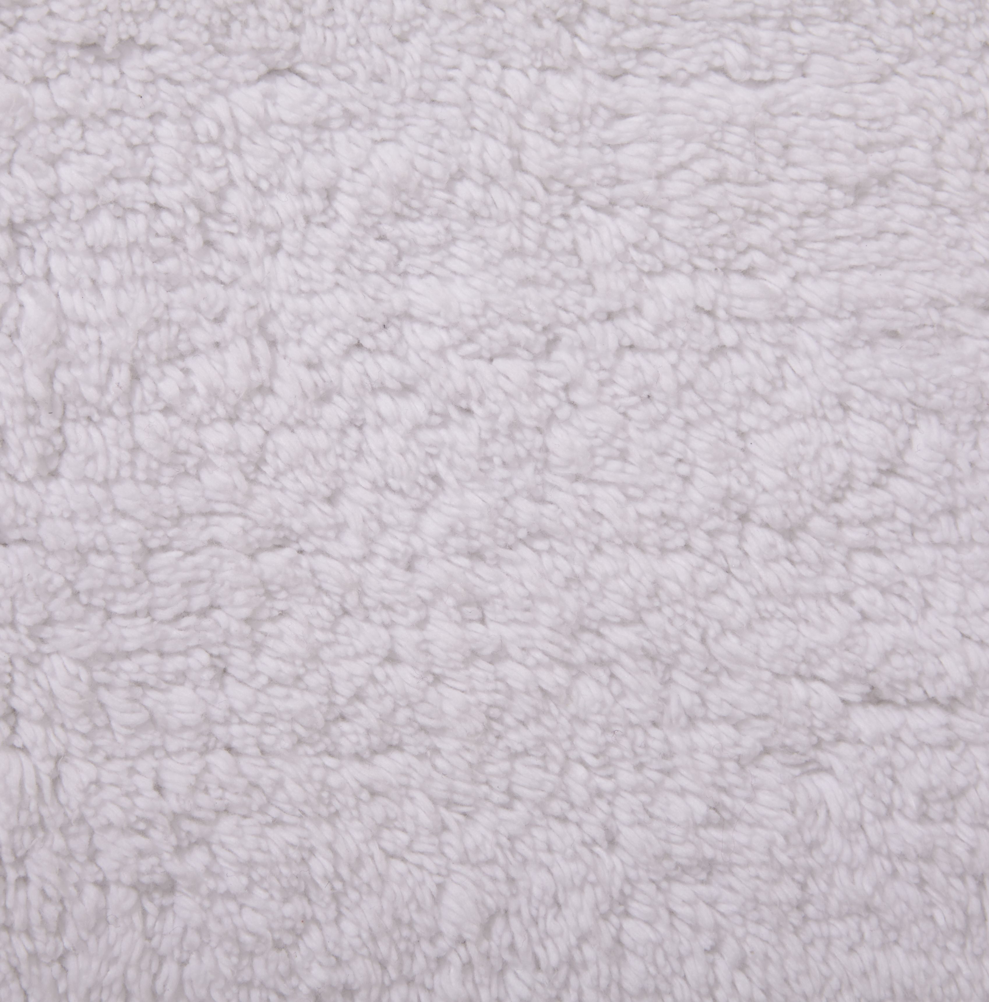 GoodHome Koros White Rectangular Bath mat (L)80cm (W)50cm