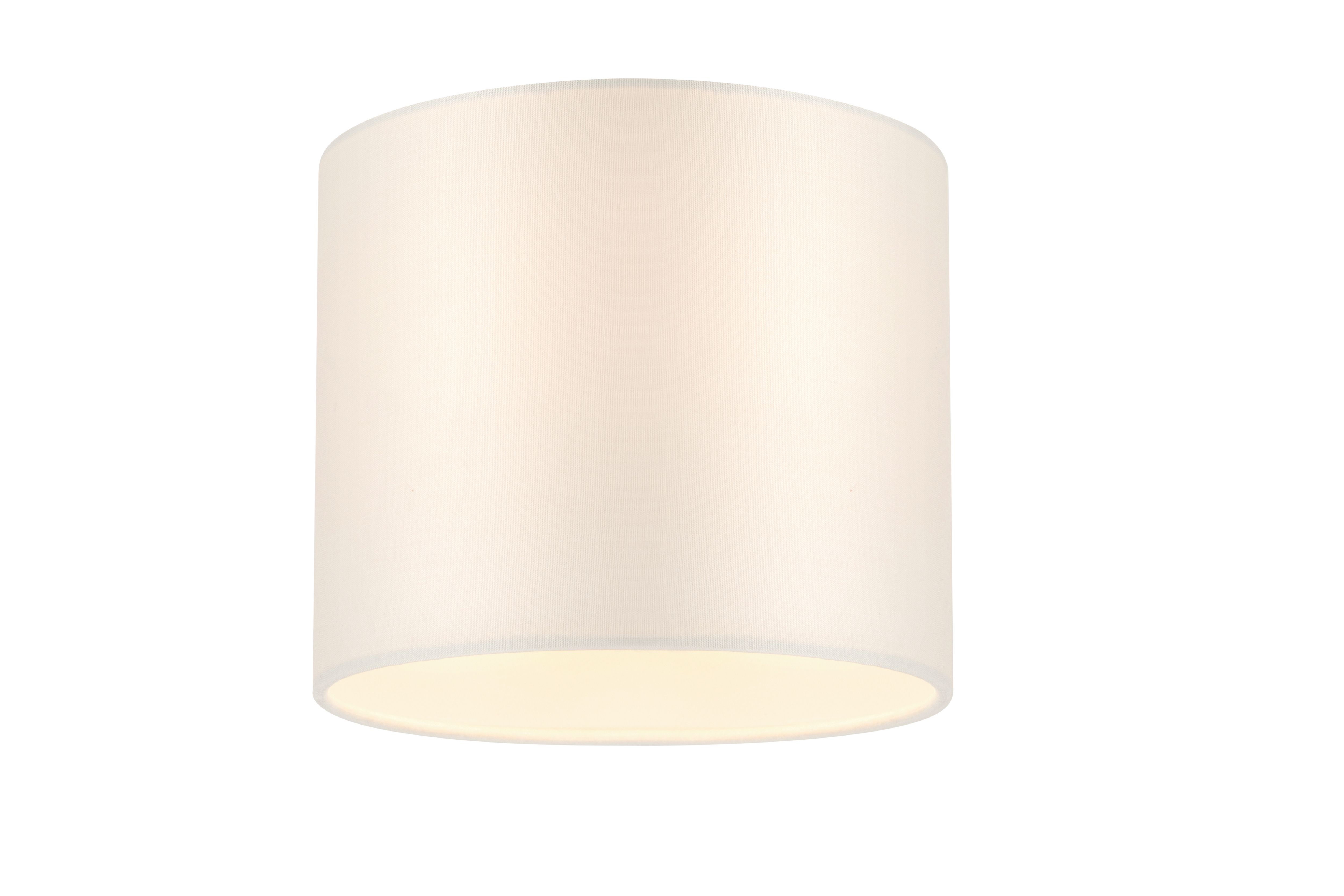 GoodHome Kpezin Cream Fabric dyed Light shade (D)15cm