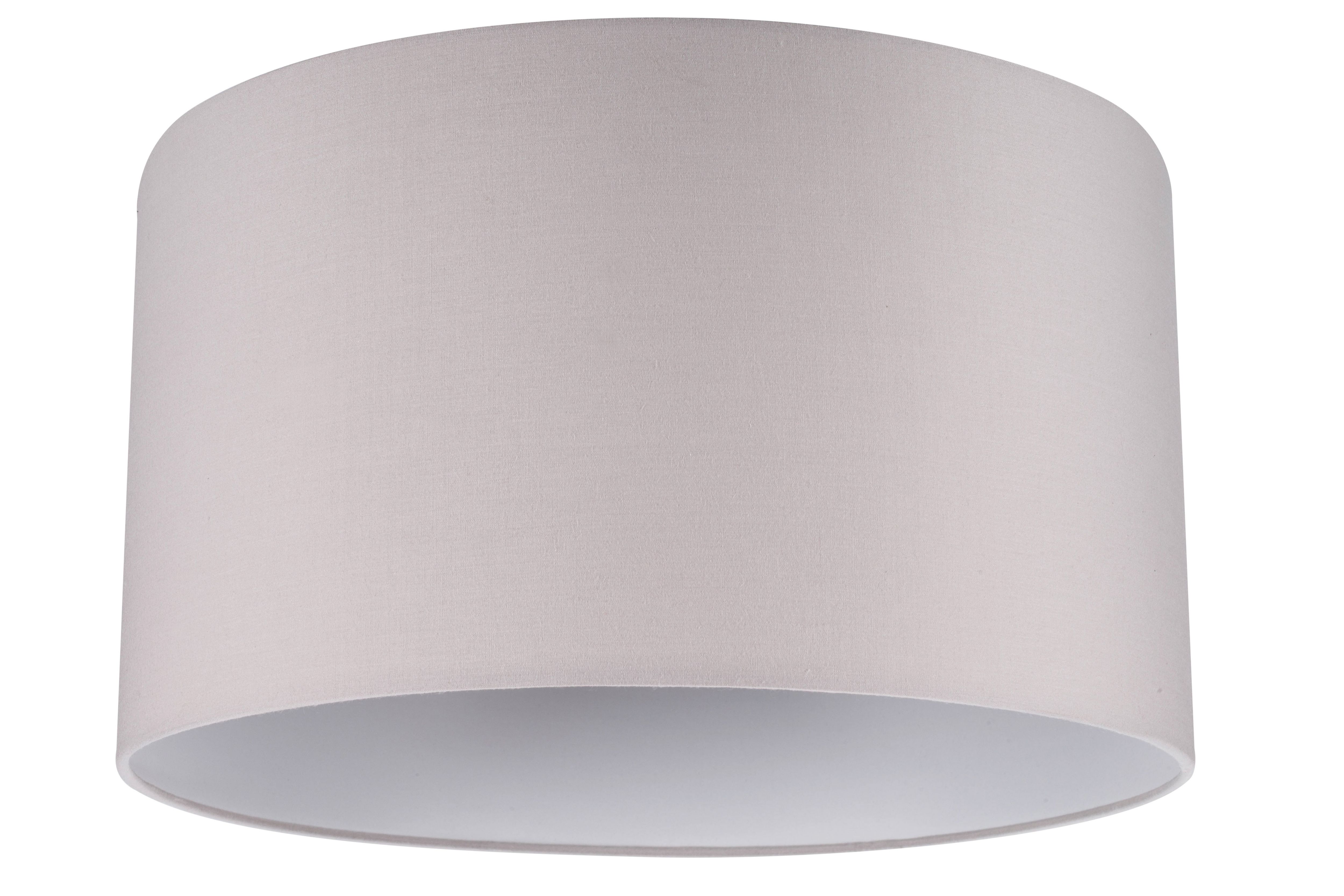 GoodHome Kpezin Light grey Fabric dyed Light shade (D)40cm