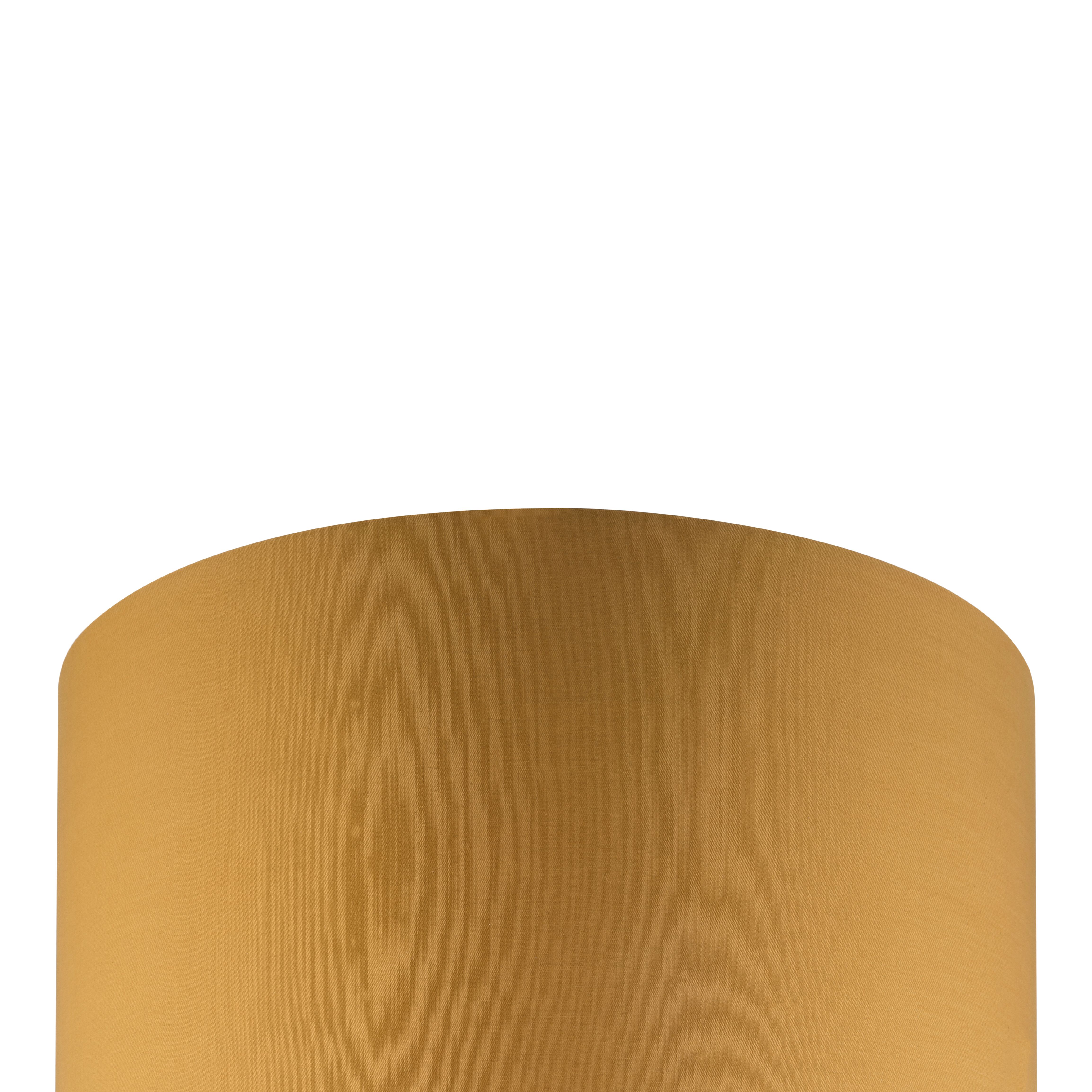 GoodHome Kpezin Mustard yellow Fabric dyed Light shade (D)40cm