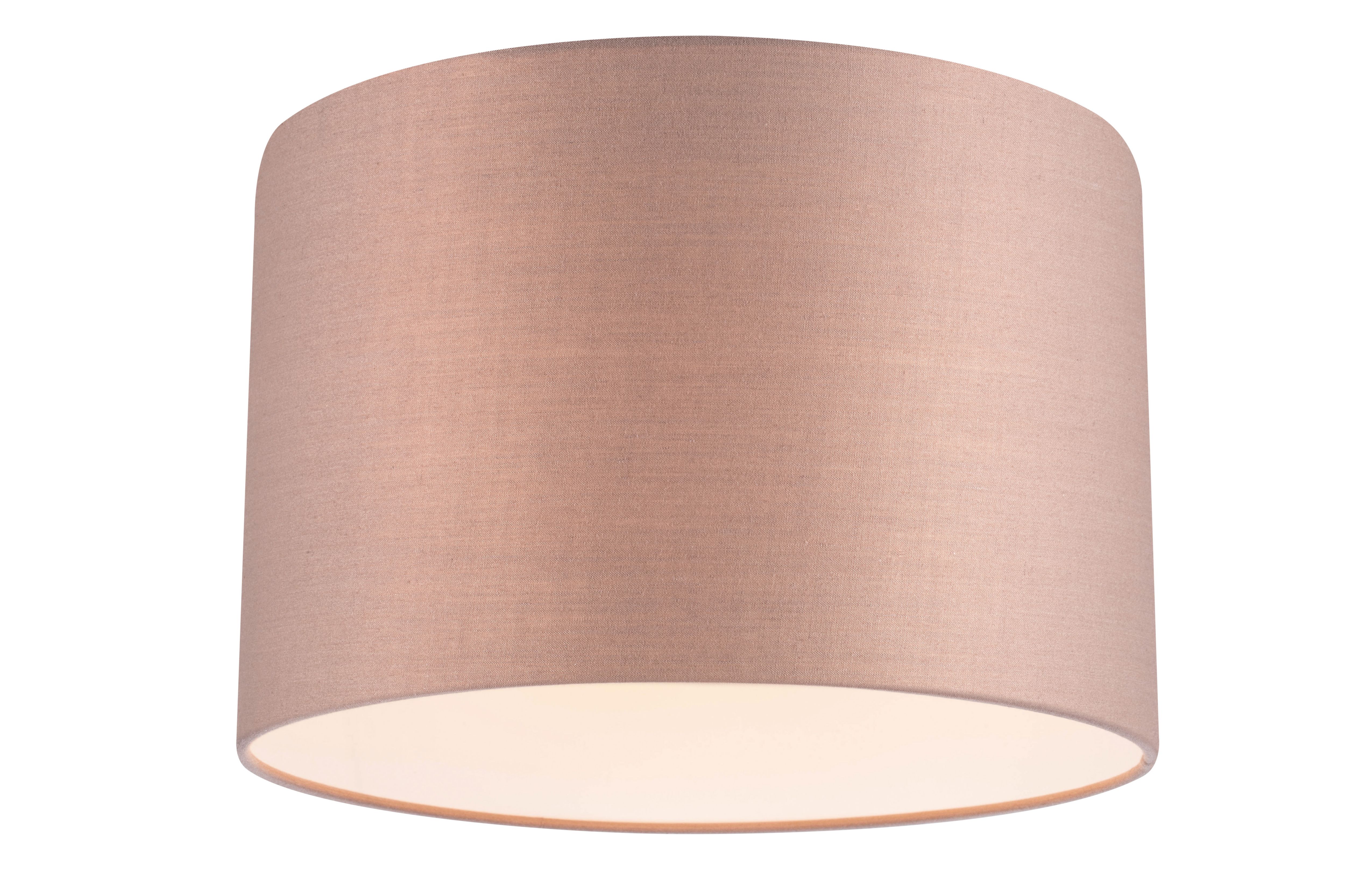 GoodHome Kpezin Taupe Fabric dyed Light shade (D)30cm