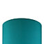 GoodHome Kpezin Teal Fabric dyed Light shade (D)30cm