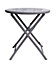 GoodHome Kythros Grey Metal Foldable 2 seater Coffee table