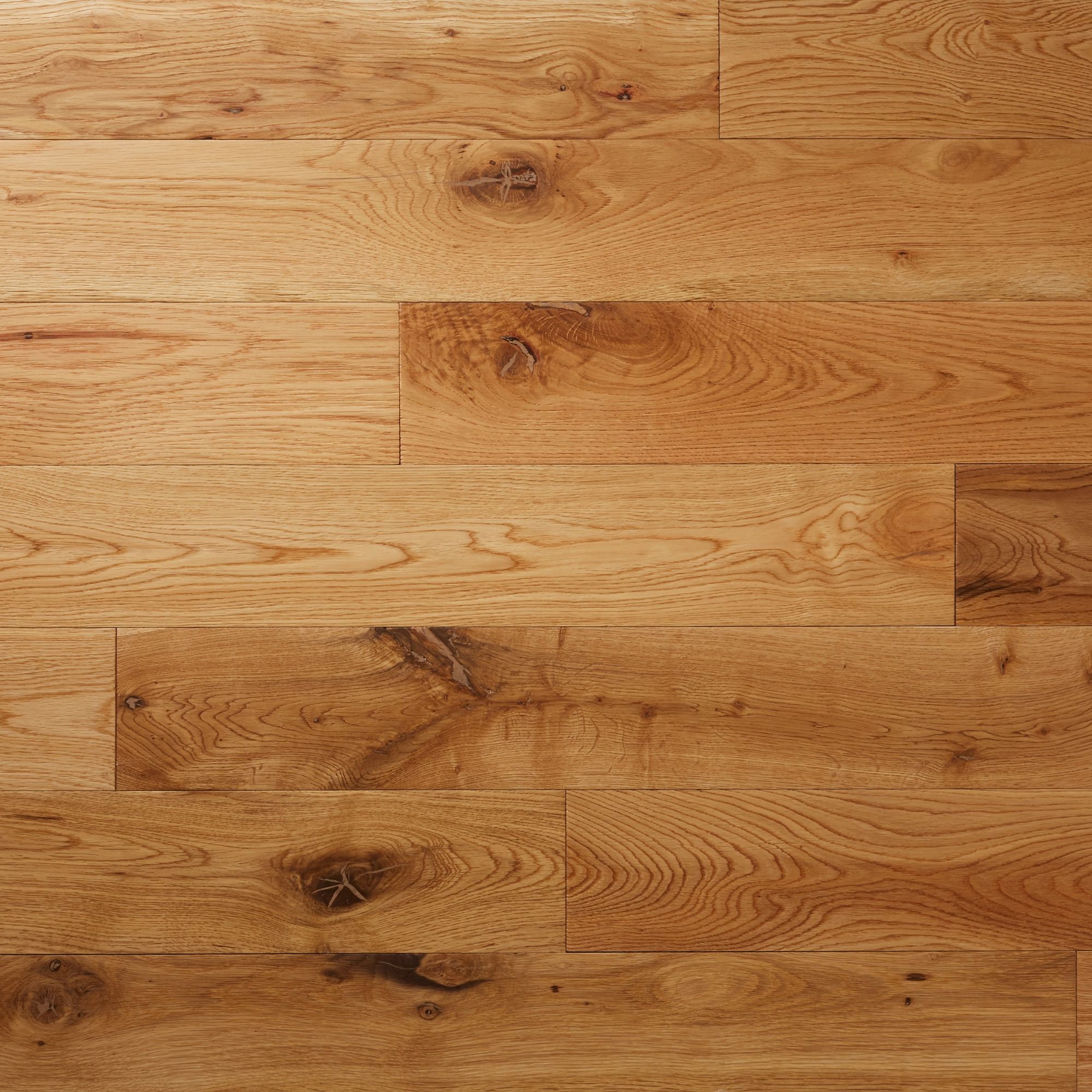GoodHome Laholm Blonde Oak effect Oak Solid wood flooring, Pack of 19, 1.008m²