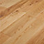 GoodHome Laholm Natural Wood Solid wood flooring, 1.4m² Pack of 14