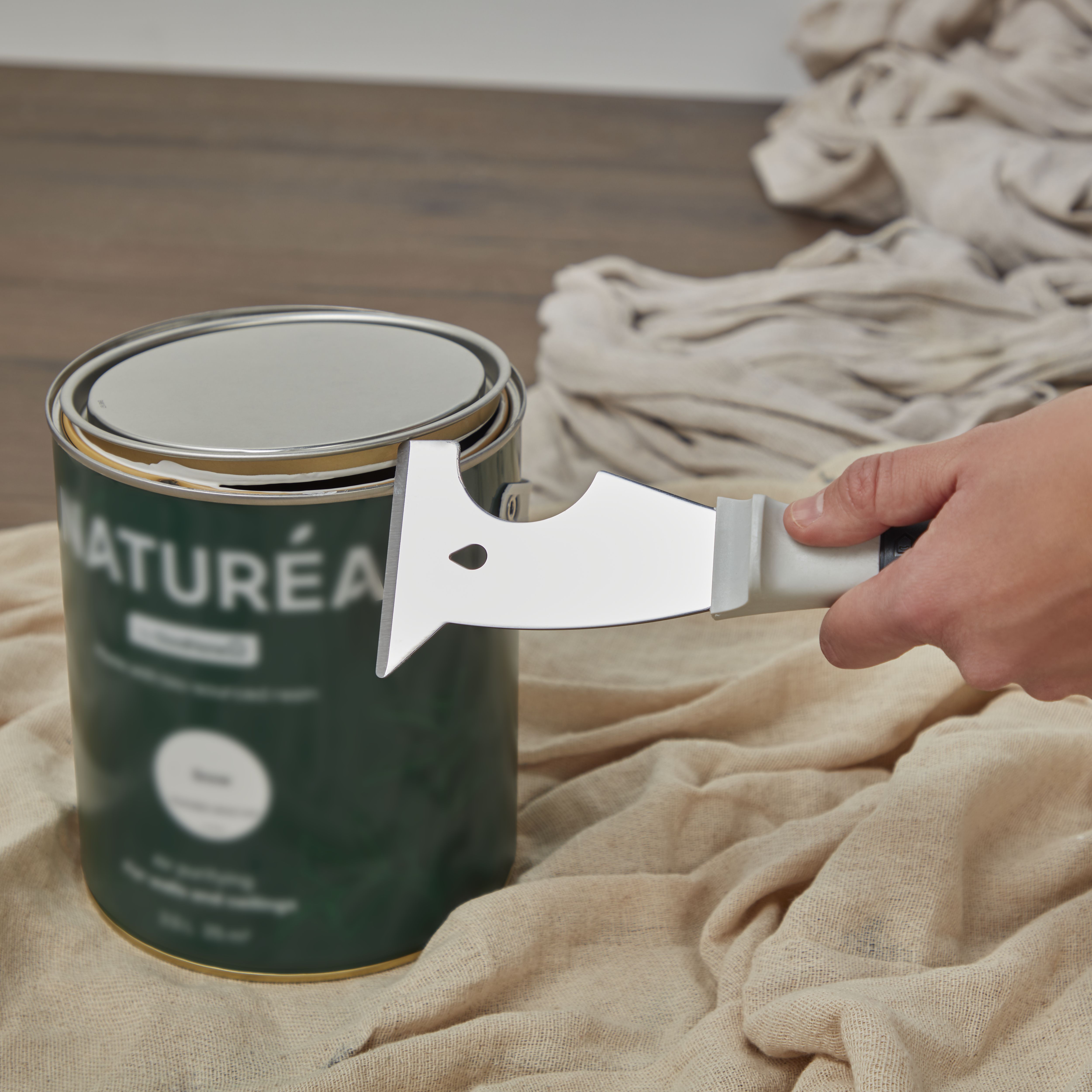 GoodHome Laminated Cotton Dust sheet, (L)4m, (W)3m