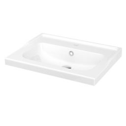 GoodHome Lana Counter-mounted Counter top Basin (W)60.4cm