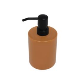 GoodHome Lassane Matt Orange Ceramic Freestanding Soap dispenser