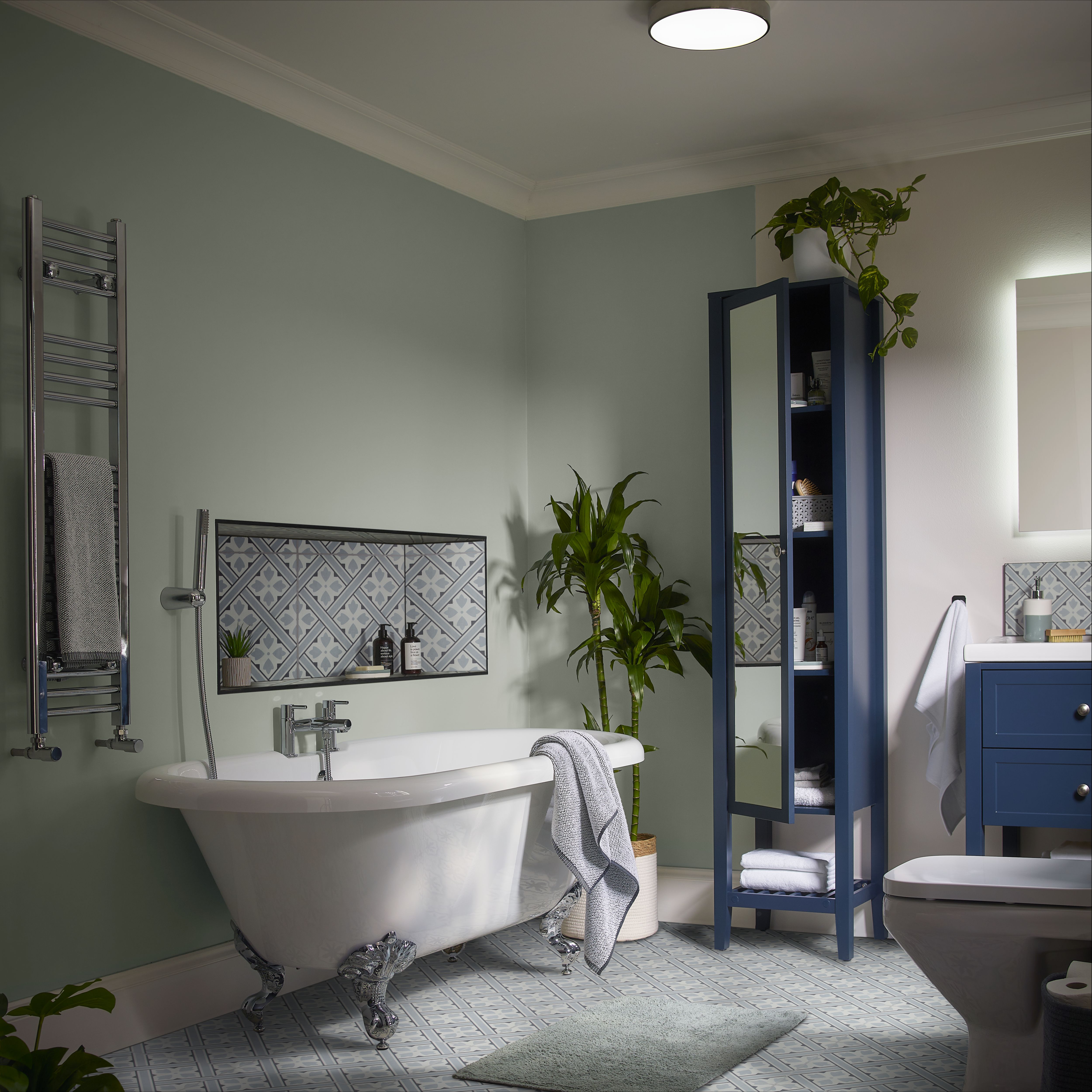 GoodHome Lazu Combi boiler, gravity-fed & mains pressure water systems Ceramic Shower mixer Tap