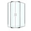 GoodHome Ledava Chrome effect Right-handed Offset quadrant Shower Enclosure & tray - Corner entry double sliding door (H)195cm (W)90cm (D)120cm