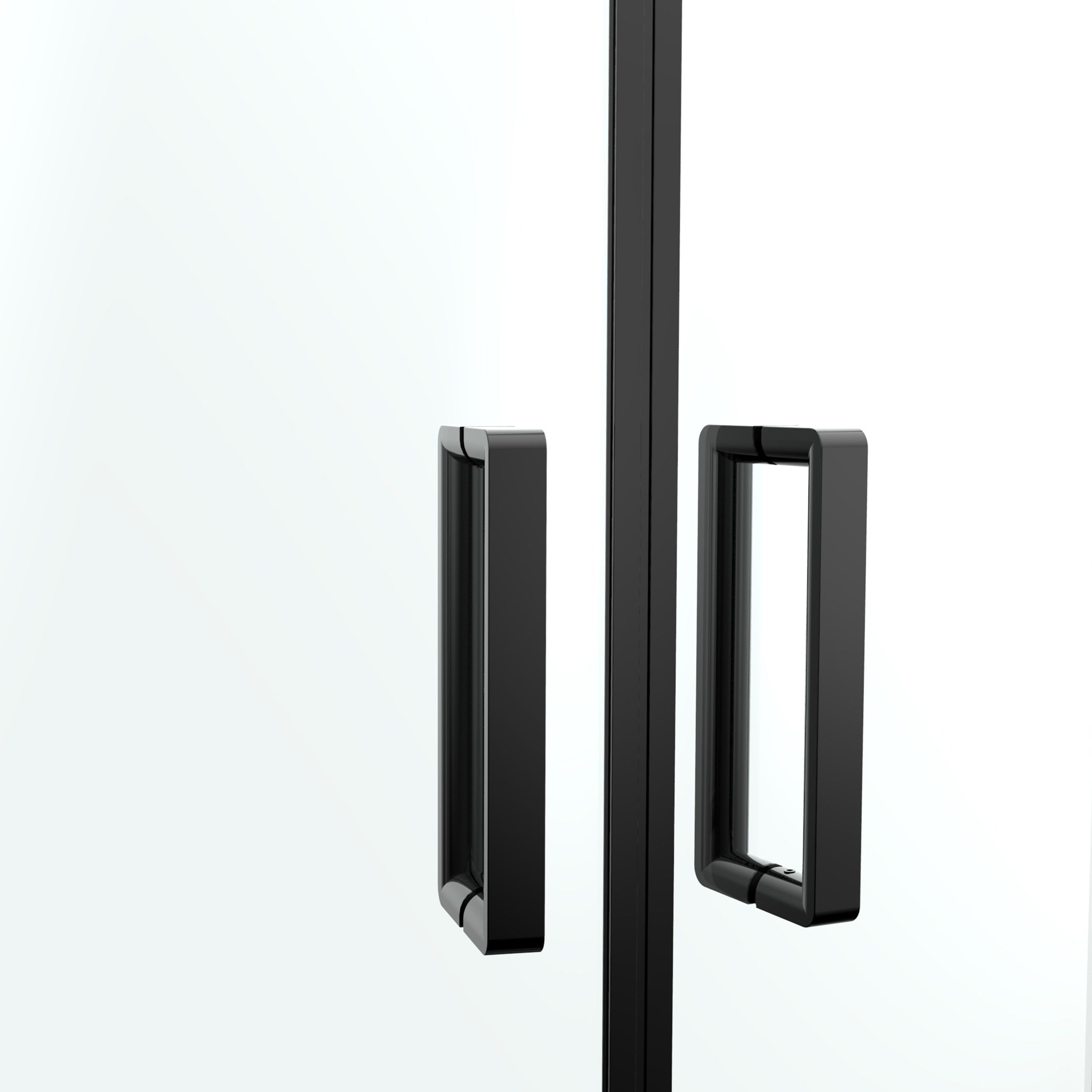 GoodHome Ledava Clear Left-handed Offset quadrant Shower Enclosure & tray - Corner entry double sliding door (H)195cm (W)80cm (D)120cm