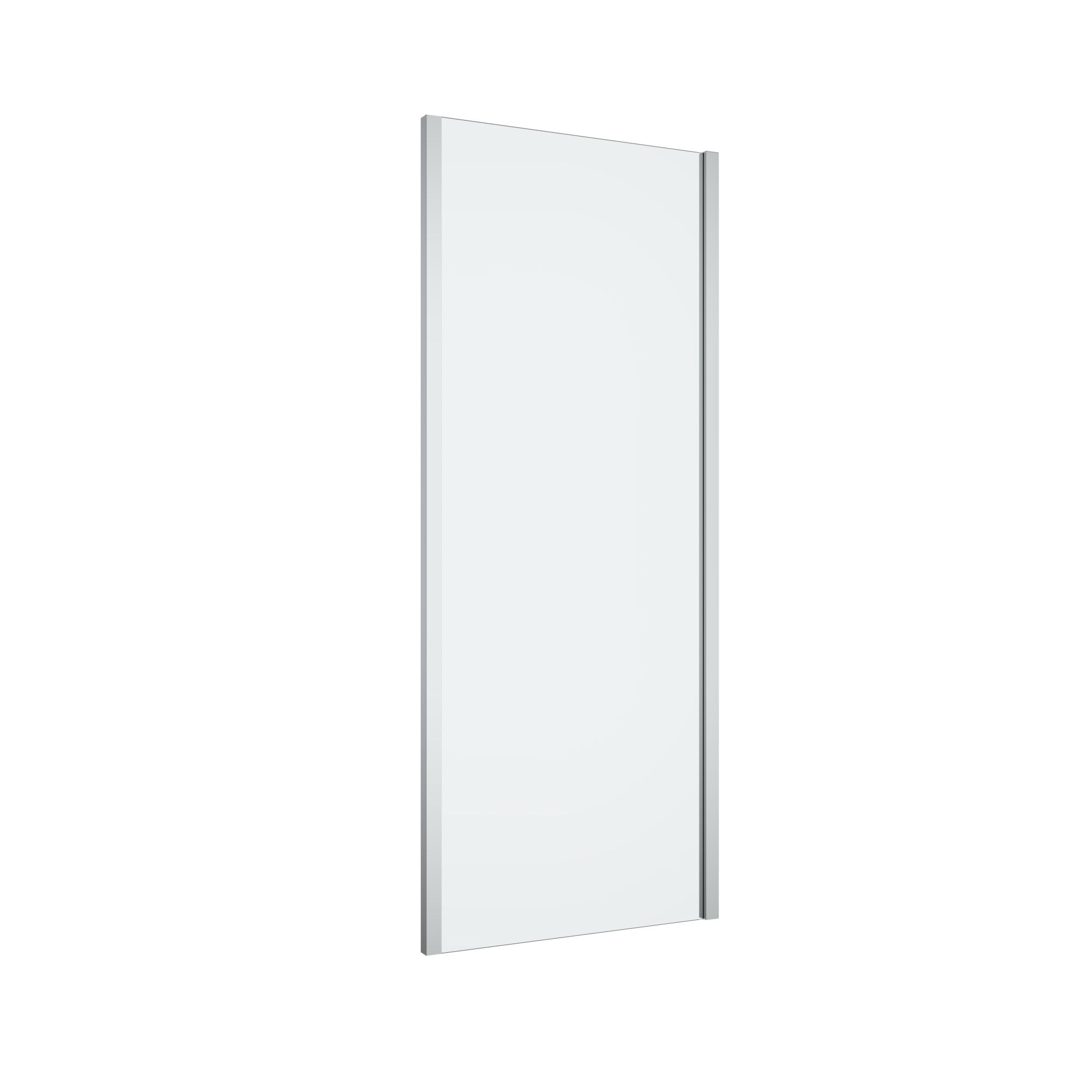 GoodHome Ledava Gloss Clear Fixed Side End panel (H)195cm (W)80cm