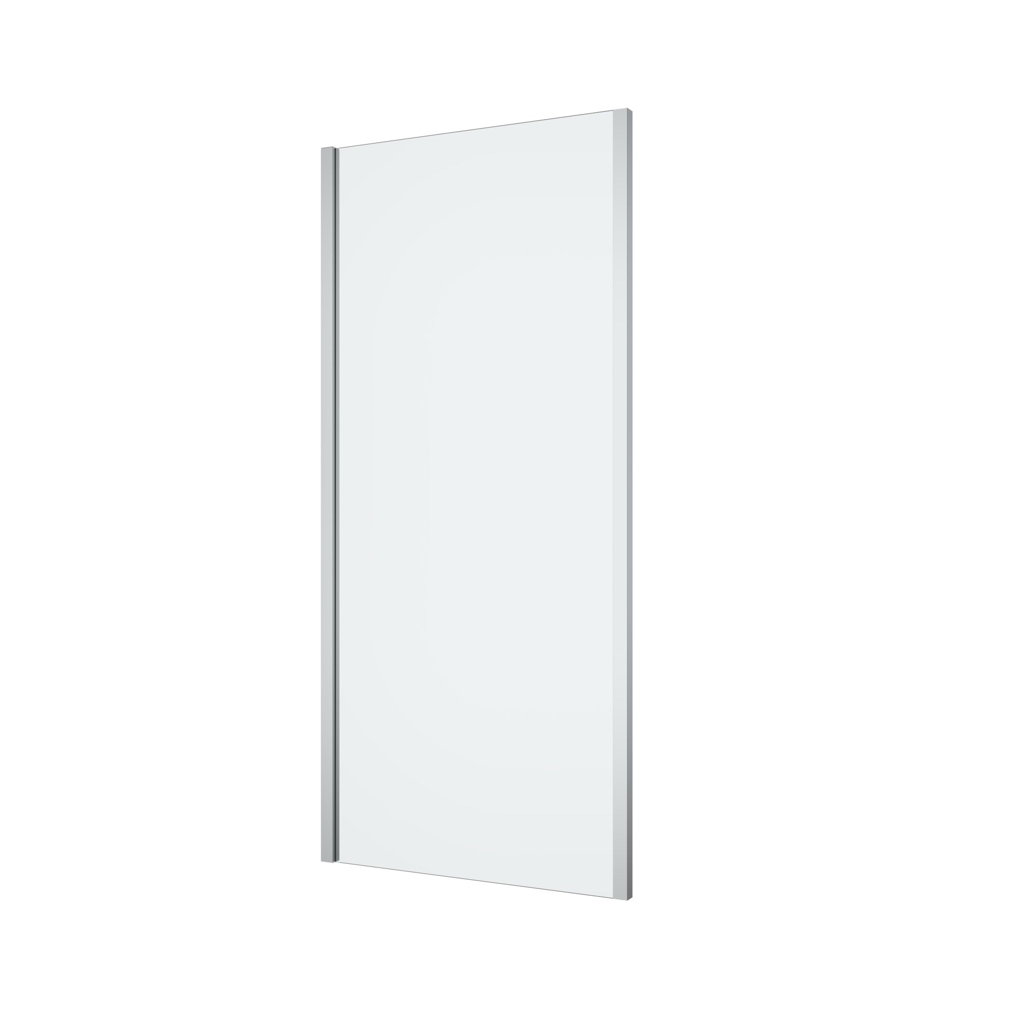 GoodHome Ledava Gloss Clear Fixed Side End panel (H)195cm (W)90cm