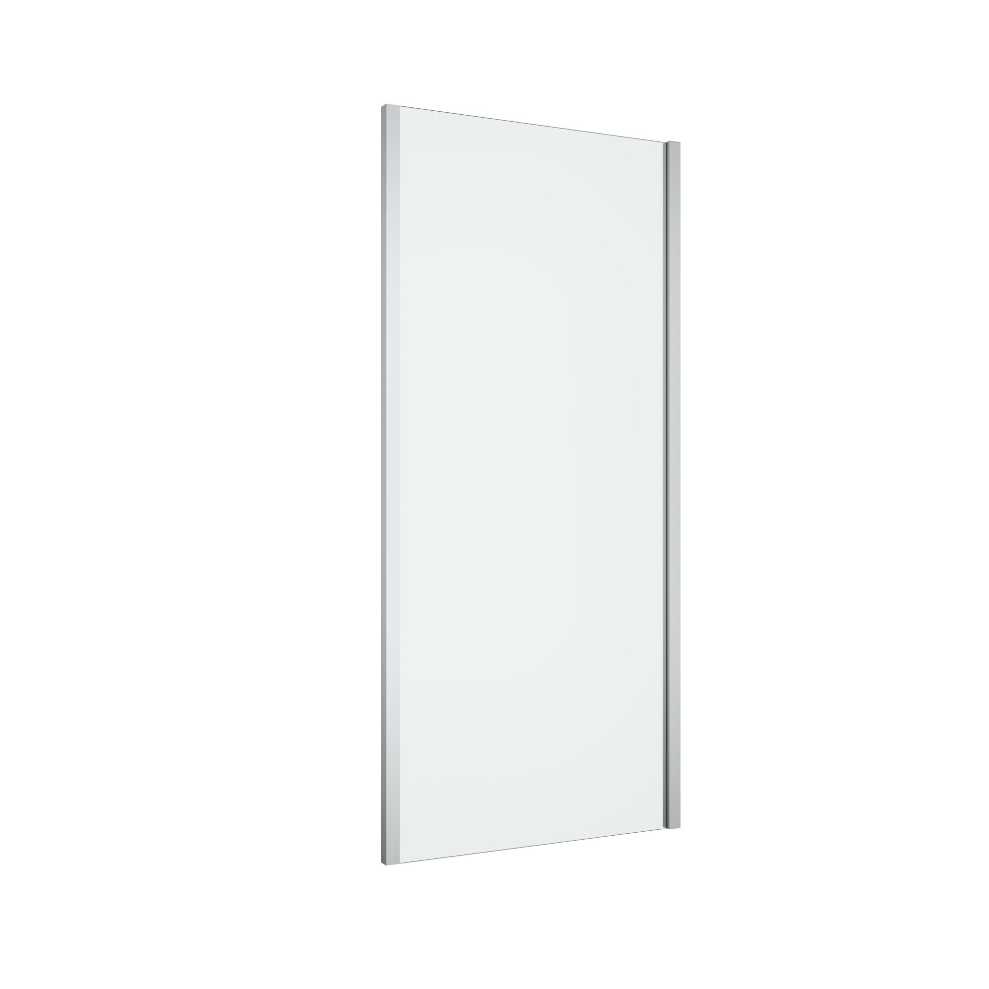 GoodHome Ledava Gloss Clear Fixed Side End panel (H)195cm (W)90cm