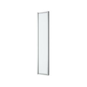 GoodHome Ledava Gloss Clear Fixed Side Shower panel (H)195cm (W)40cm