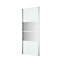 GoodHome Ledava Gloss Mirror Fixed Side End panel (H)195cm (W)80cm