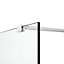 GoodHome Ledava Gloss Mirror Fixed Walk-in Front Walk-in shower panel (H)195cm (W)80cm