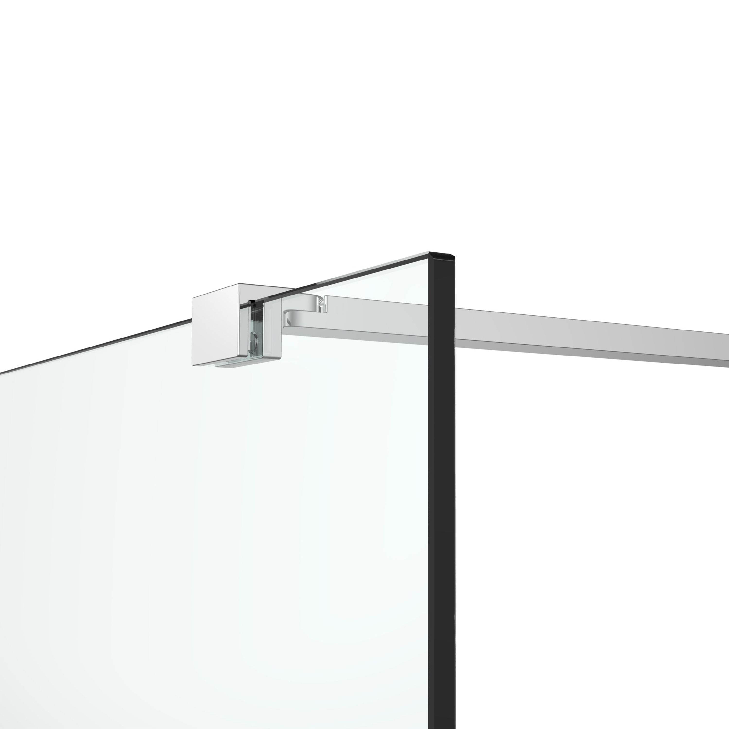 GoodHome Ledava Gloss Mirror Fixed Walk-in Front Walk-in shower panel (H)195cm (W)80cm