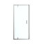 GoodHome Ledava Minimal frame Chrome effect Clear glass Half open pivot Shower Door (H)195cm (W)90cm