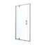 GoodHome Ledava Minimal frame Chrome effect Clear glass Half open pivot Shower Door (H)195cm (W)90cm