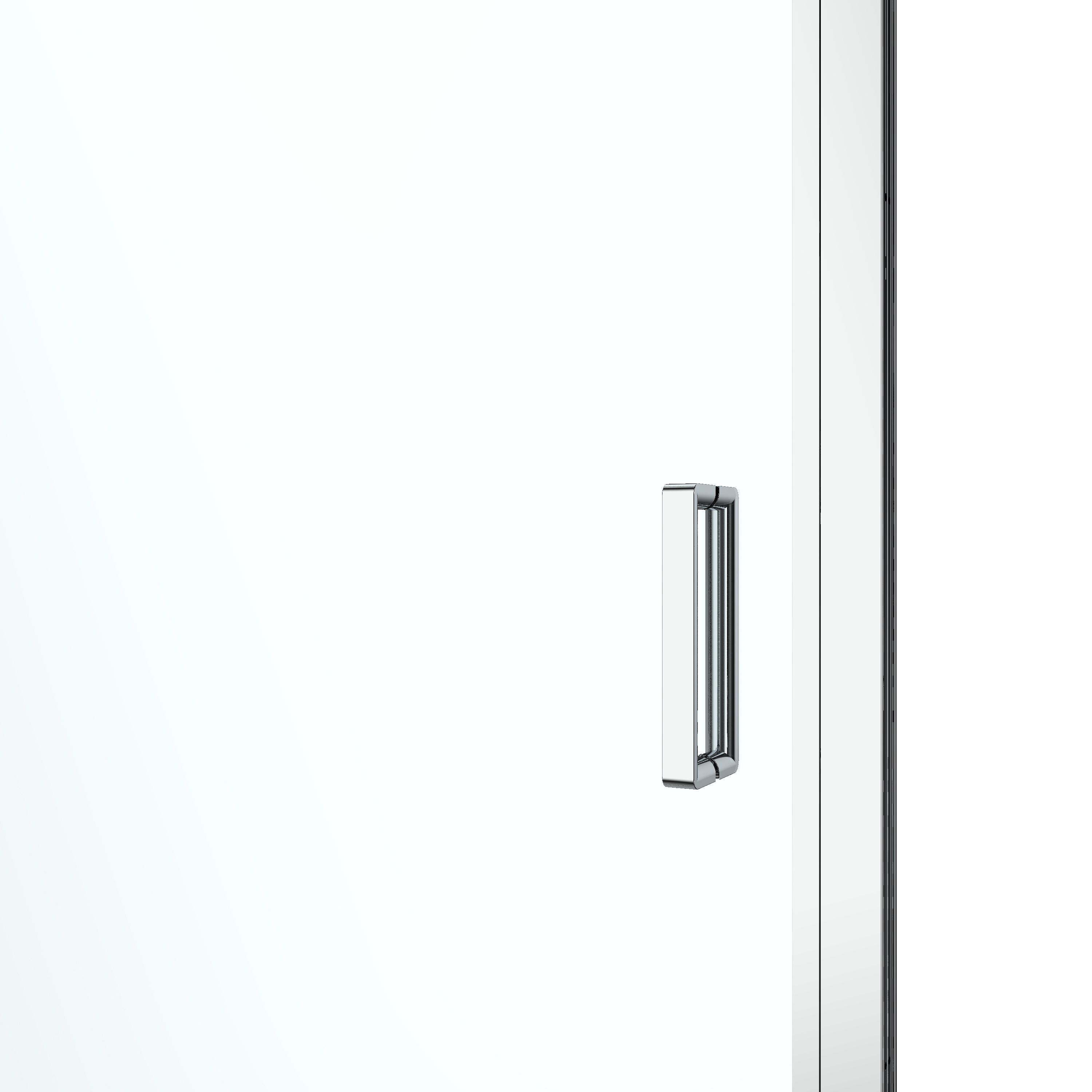 GoodHome Ledava Minimal frame Chrome effect Clear glass Pivot Shower Door (H)195cm (W)90cm