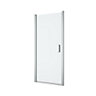 GoodHome Ledava Minimal frame Chrome effect Clear glass Pivot Shower Door (H)195cm (W)90cm