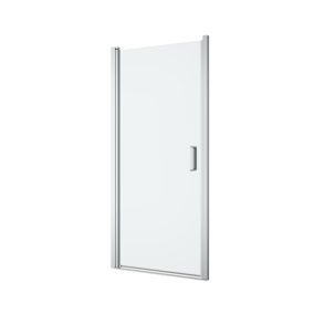 GoodHome Ledava Minimal frame Chrome effect Clear glass Pivot Shower Door (H)195cm (W)90cm