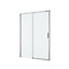 GoodHome Ledava Minimal frame Chrome effect Clear glass Sliding Shower Door (H)195cm (W)120cm