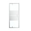 GoodHome Ledava Minimal frame Chrome effect Mirror Strip Half open pivot Shower Door (H)195cm (W)120cm