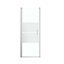 GoodHome Ledava Minimal frame Chrome effect Mirror Strip Pivot Shower Door (H)195cm (W)80cm
