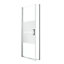 GoodHome Ledava Minimal frame Chrome effect Mirror Strip Pivot Shower Door (H)195cm