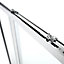 GoodHome Ledava Minimal frame Chrome effect Mirror Strip Sliding Shower Door (H)195cm (W)140cm